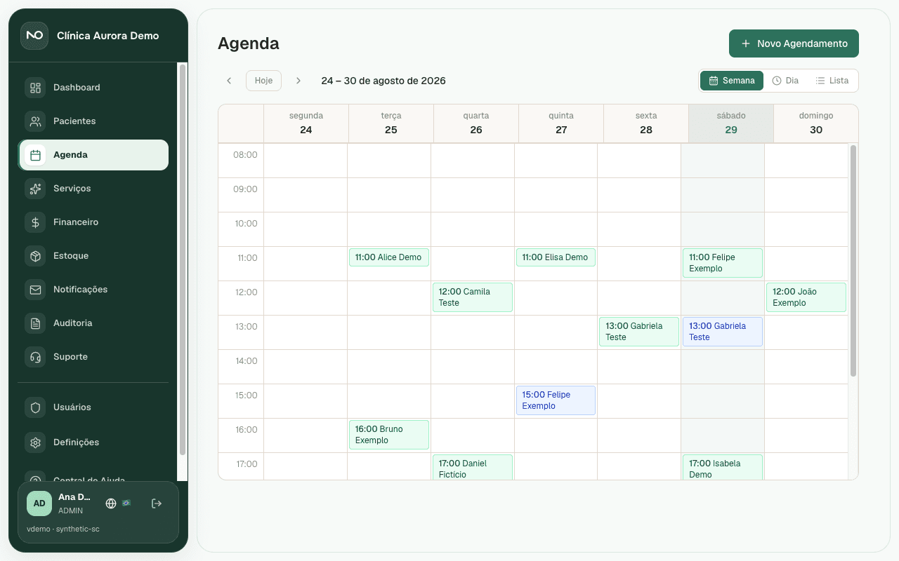 Schedule — Real product screen