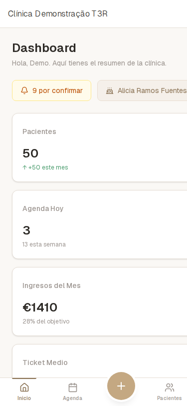 Real-time dashboard β mobile